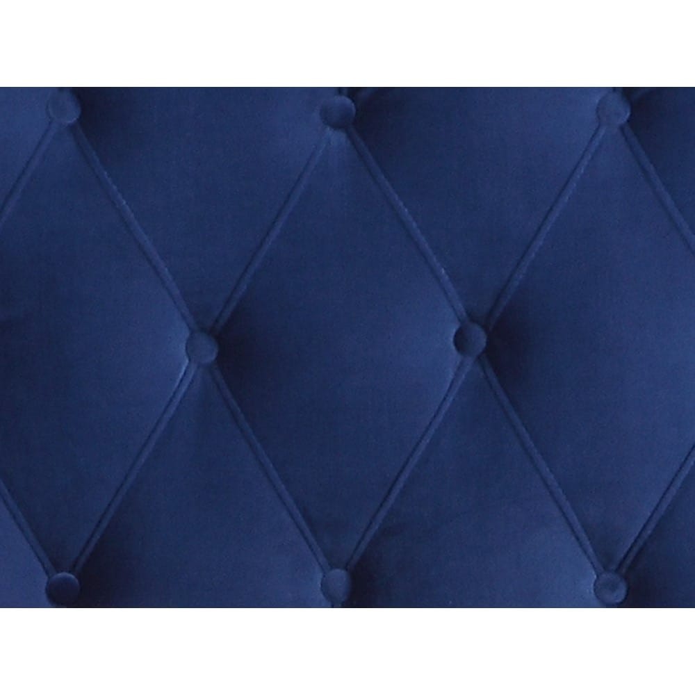 Wallace & Bay - Dalton Cobalt Velvet Twin Upholstered Bed with Tufted, Padded Headboard, And Platform-Style Base - B510020 veiw 7