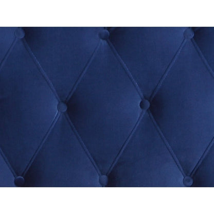 Wallace & Bay - Dalton Cobalt Velvet Twin Upholstered Bed with Tufted, Padded Headboard, And Platform-Style Base - B510020 veiw 7