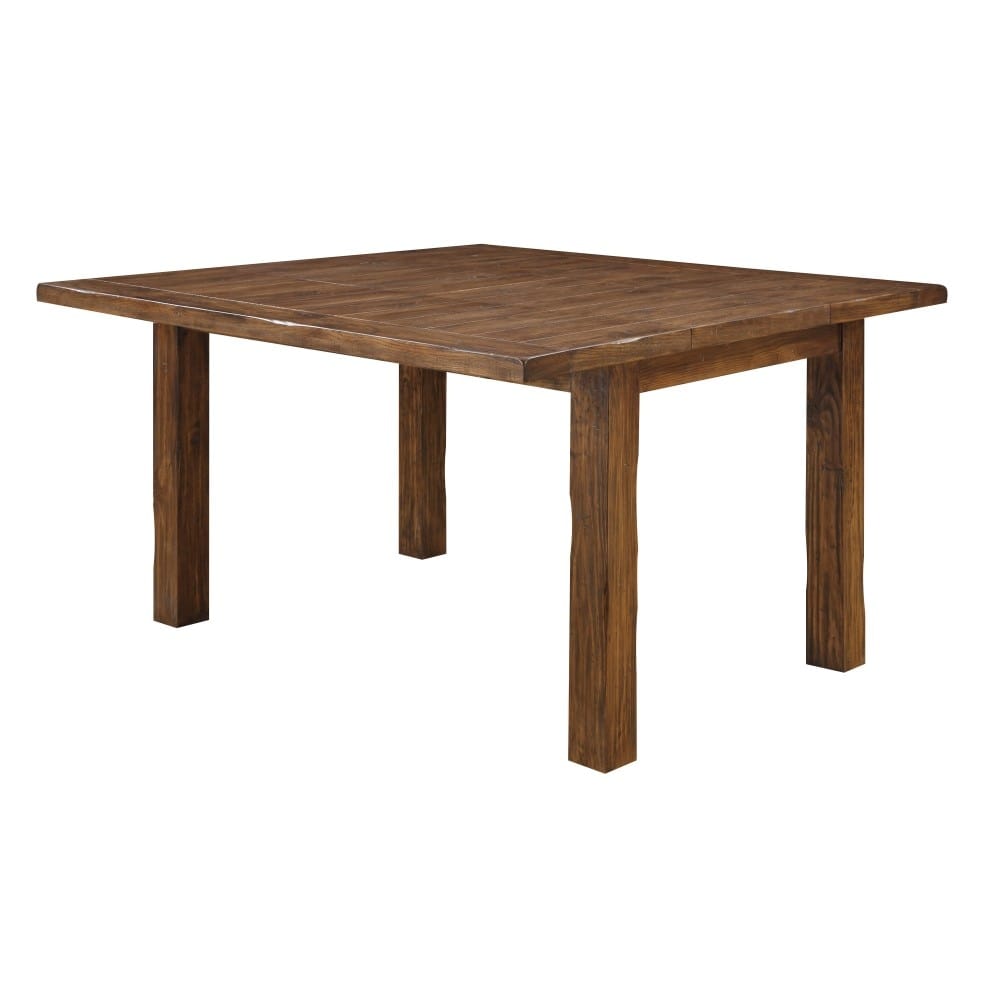 Wallace & Bay - Dodson Brindled Pine 40in Dining Table with Self-Storing Butterfly Extension Leaf And Straight Timber Legs - D510168 veiw 1