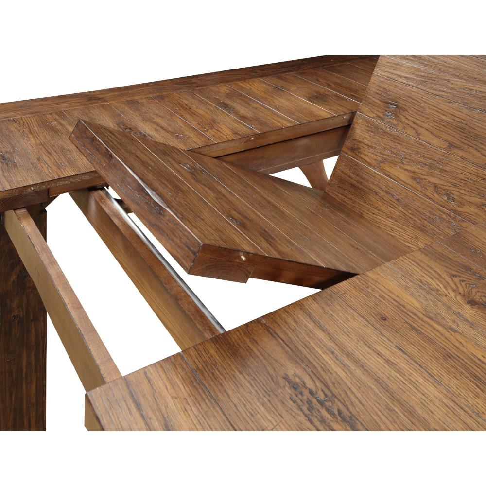 Wallace & Bay - Dodson Brindled Pine 40in Dining Table with Self-Storing Butterfly Extension Leaf And Straight Timber Legs - D510168 veiw 3