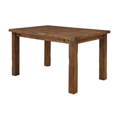 Wallace & Bay - Dodson Brindled Pine 40in Dining Table with Self-Storing Butterfly Extension Leaf And Straight Timber Legs - D510168 veiw 4