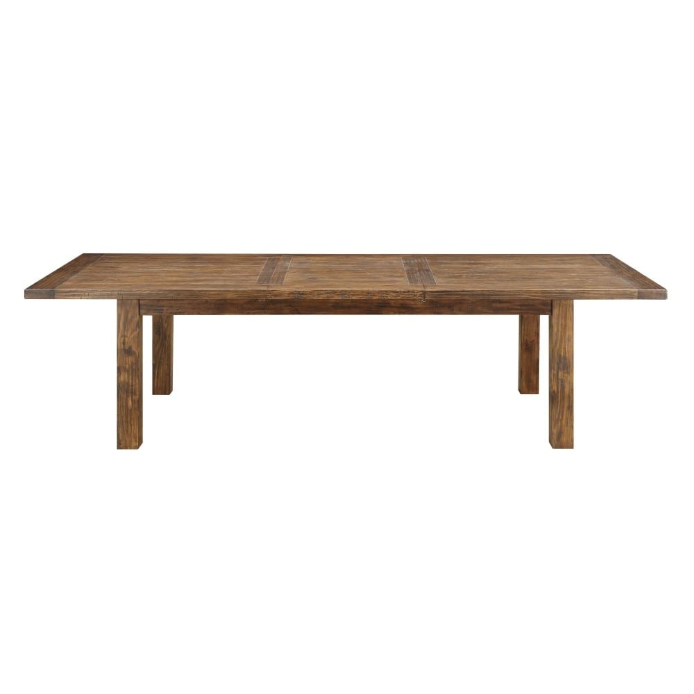 Wallace & Bay - Dodson Brindled Pine 84in Dining Table with Self-Storing Butterfly Extension Leaf And Straight Timber Legs - D510166 veiw 4