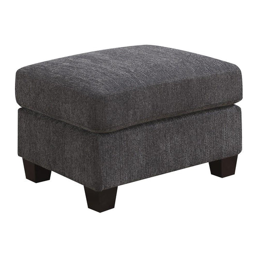 Wallace & Bay - Dyer Midnight Gray Ottoman with Fixed Cushion And Block Feet - U510483 veiw 1