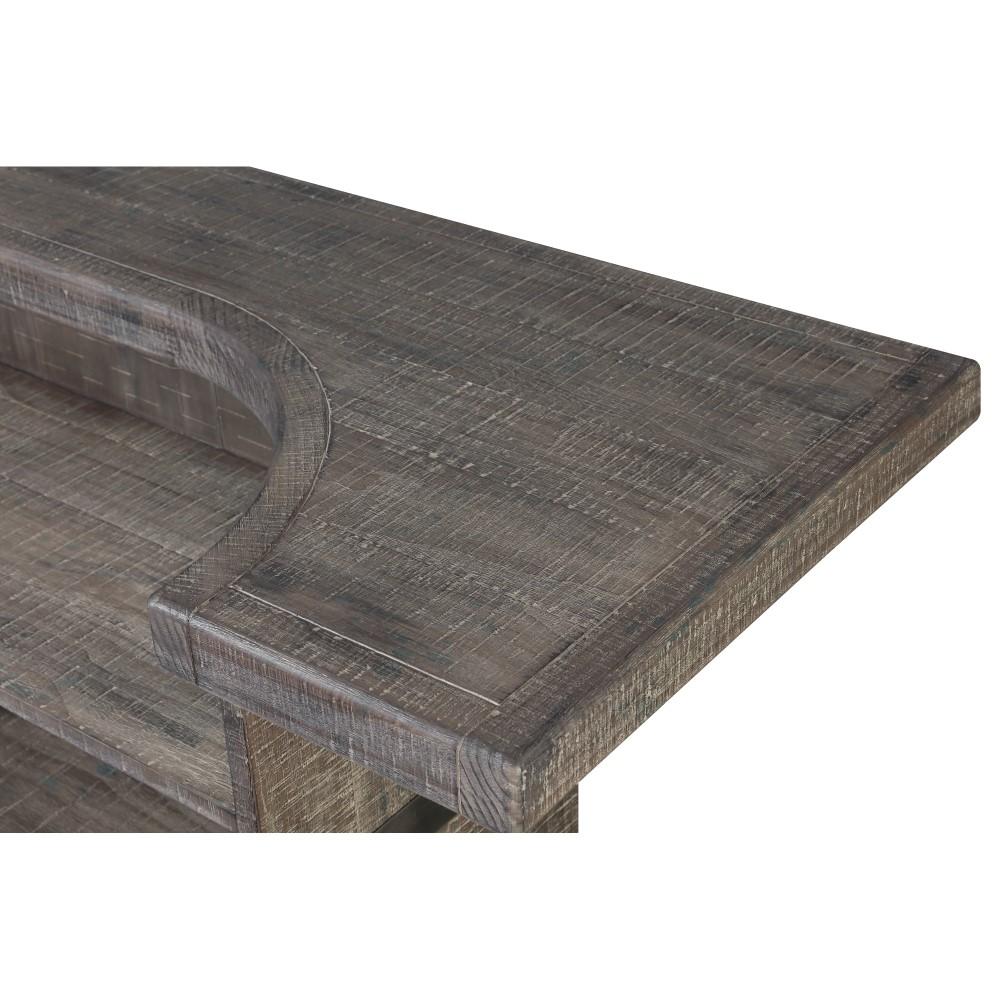 Wallace & Bay - Farrell Rustic Gray Bar with Mixologist Station, Wine Storage, And Seating Counter - AC510004 veiw 2