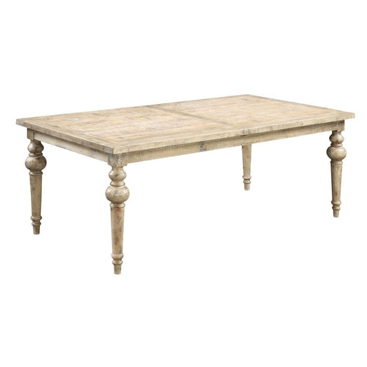 Wallace & Bay - Haynes Limestone Gray 80in Dining Table with Self-Storing Butterfly Extension Leaf And Turned Legs - D510177 veiw 1