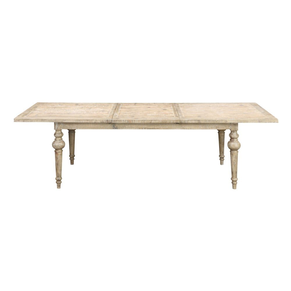 Wallace & Bay - Haynes Limestone Gray 80in Dining Table with Self-Storing Butterfly Extension Leaf And Turned Legs - D510177 veiw 6