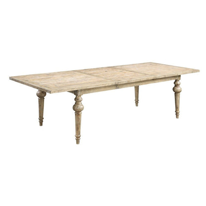 Wallace & Bay - Haynes Limestone Gray 80in Dining Table with Self-Storing Butterfly Extension Leaf And Turned Legs - D510177 veiw 7