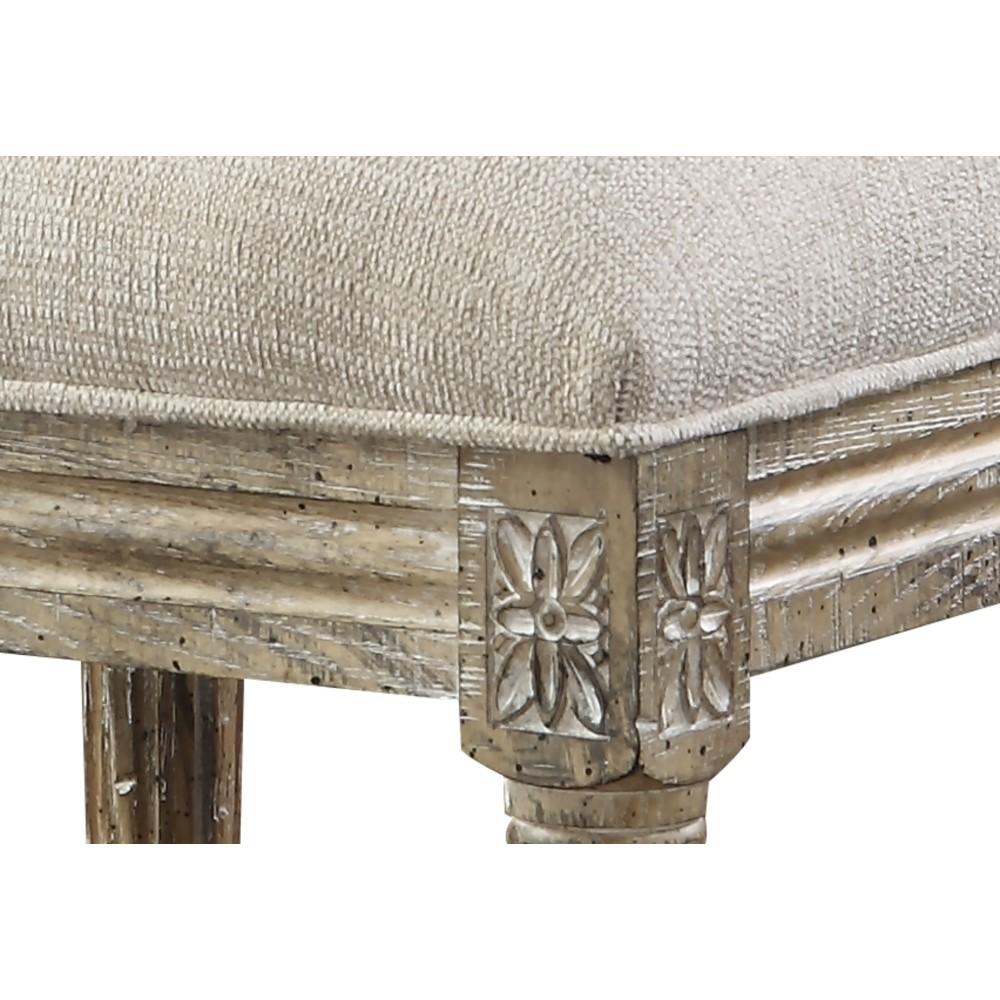 Wallace & Bay - Haynes Limestone Gray and Linen Dining Chair with Upholstered Seat And Back (Set of 2) - WBD99-994 veiw 3