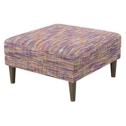 Wallace & Bay - Holland Confetti Ottoman with Textured Upholstery, Wood Legs, And Track Arms - U510413 veiw 1