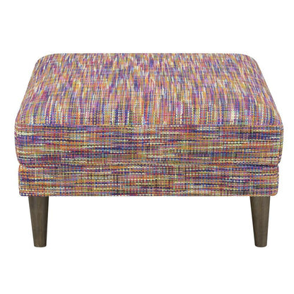 Wallace & Bay - Holland Confetti Ottoman with Textured Upholstery, Wood Legs, And Track Arms - U510413 veiw 3