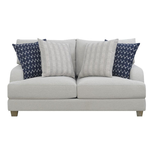 Wallace & Bay - Jennings Loveseat with Modern English Roll Arm And Loose Seat And Back Cushions - U51155 veiw 1