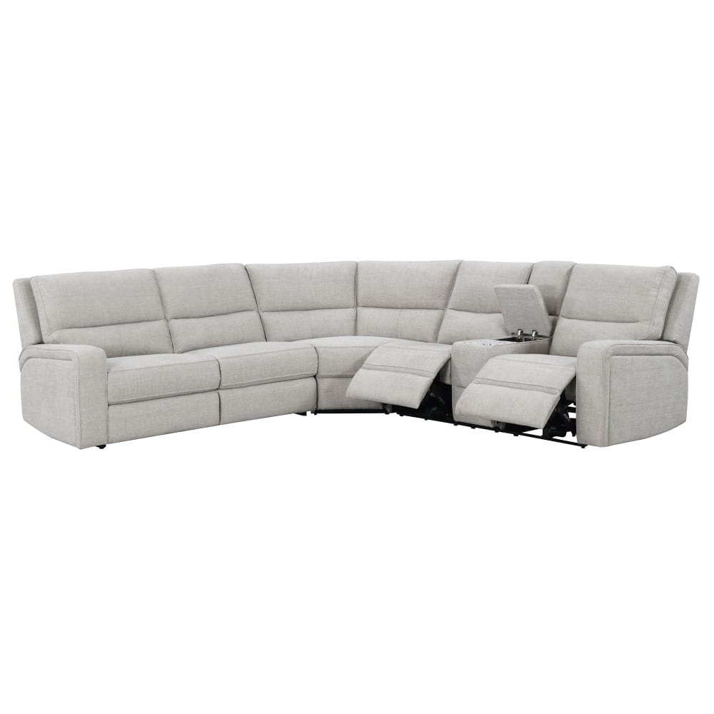 Wallace & Bay - Leonard Textured Tan Full Sleeper Sectional with Fold-Out Sleeper, Reclining Seat - U510479 veiw 6