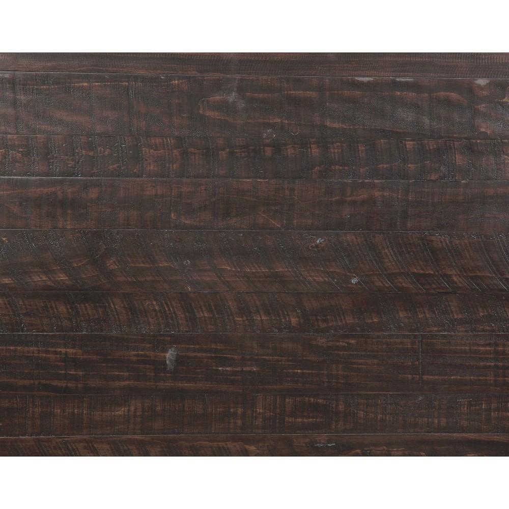 Wallace & Bay - Maddox Dark Bark and Distressed White Bench with Two-Tone Wood Finish And X-Back Bracing - D510189 veiw 4