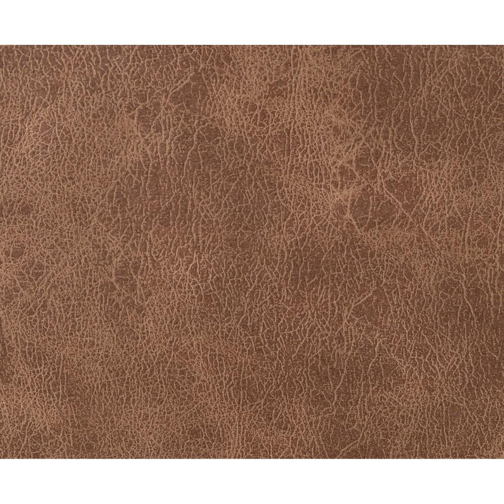 Wallace & Bay - Pruitt Weathered Brown Swivel Reclining Glider with Swivel Glider, Nailhead Trim, And Pillow Back - U510457 veiw 6
