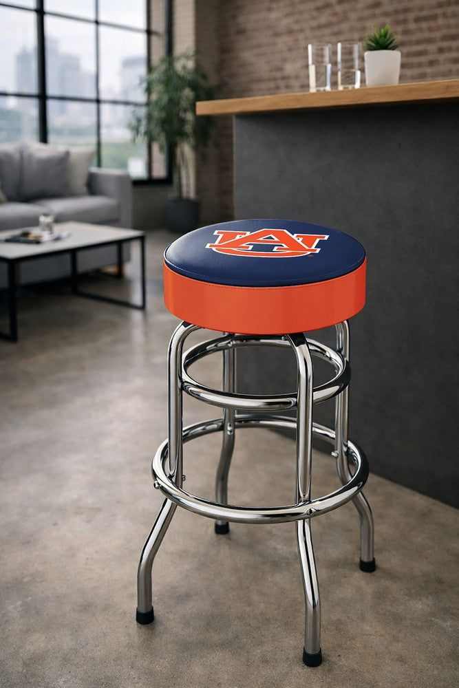 Wave7 - Auburn University Chrome Bar Stool - 4020AUB1 view 3
