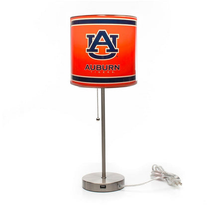 Wave7 - Auburn University Chrome Lamp with USB Port - 2020AUB1 view 2