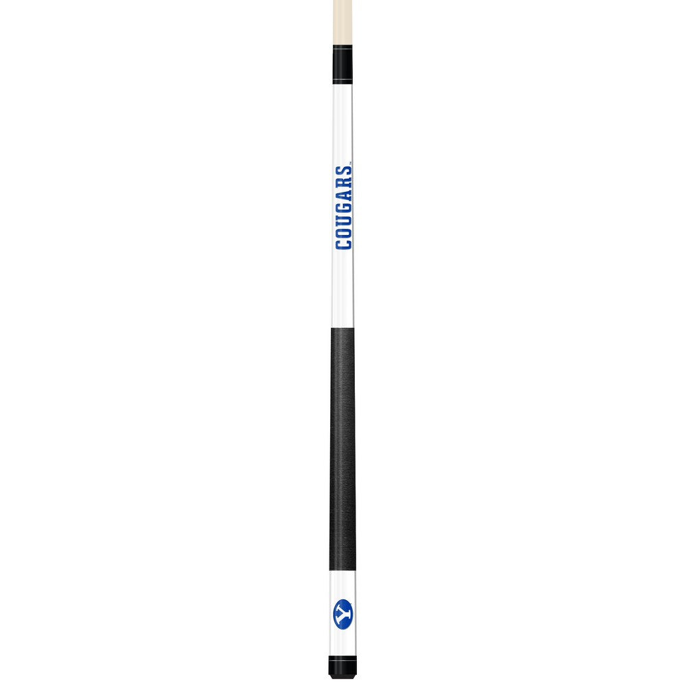 Wave7 - Brigham Young University White Laser Etched Cue - 1050BYU1 view 1