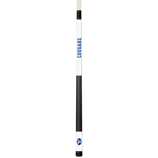 Wave7 - Brigham Young University White Laser Etched Cue - 1050BYU1 view 1