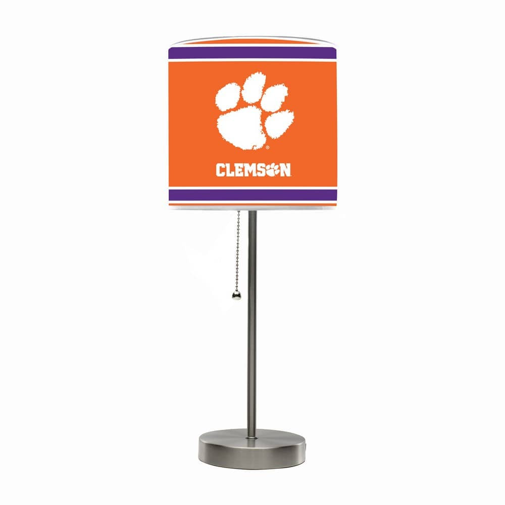 Wave7 - Clemson University Chrome Lamp with USB Port - 2020CLM1 view 1