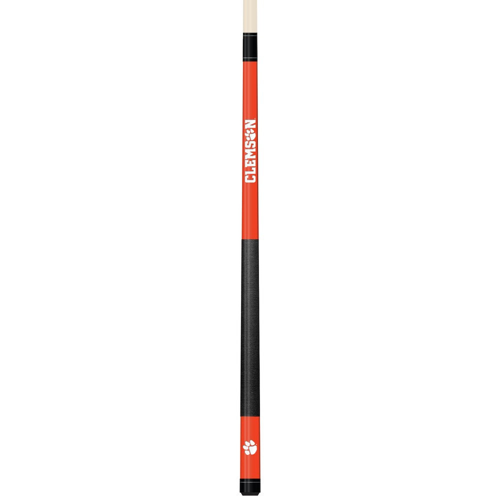 Wave7 - Clemson University Colored Laser Etched Cue - 1060CLM1 view 1