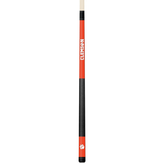 Wave7 - Clemson University Colored Laser Etched Cue - 1060CLM1 view 1