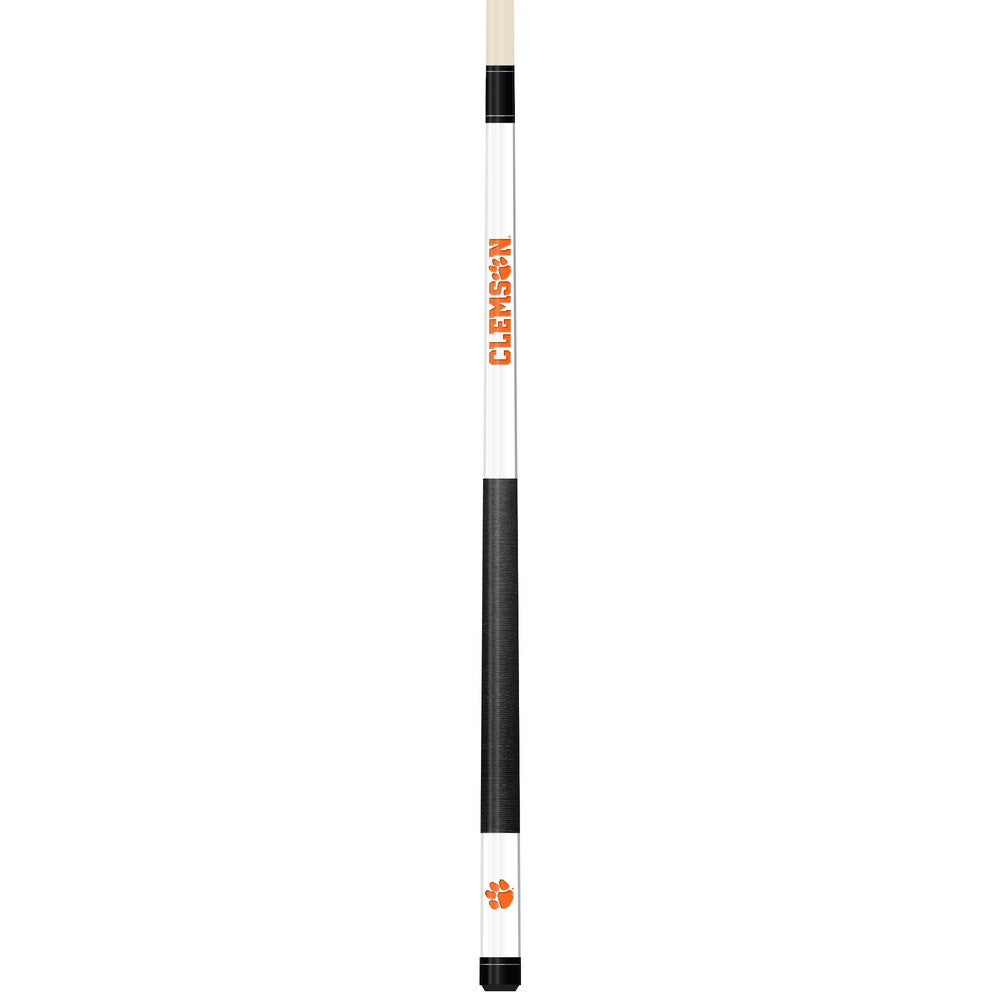 Wave7 - Clemson University White Laser Etched Cue - 1050CLM1 view 1