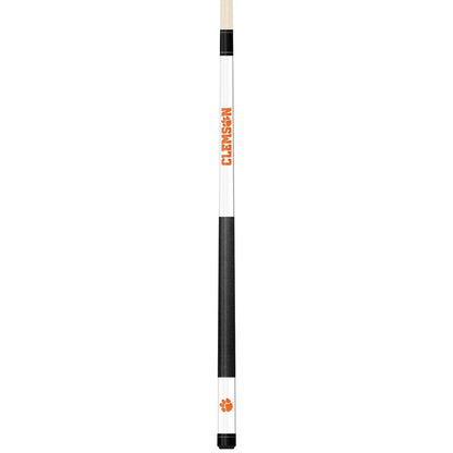 Wave7 - Clemson University White Laser Etched Cue - 1050CLM1 view 1