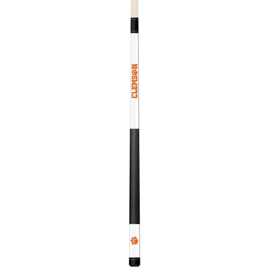 Wave7 - Clemson University White Laser Etched Cue - 1050CLM1 view 1