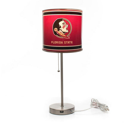 Wave7 - Florida State University Chrome Lamp with USB Port - 2020FSU1 view 2