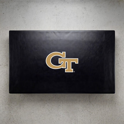 Wave7 - Georgia Tech 7 Ft Custom Pool Table Cover  - 1080GAT1 view 2
