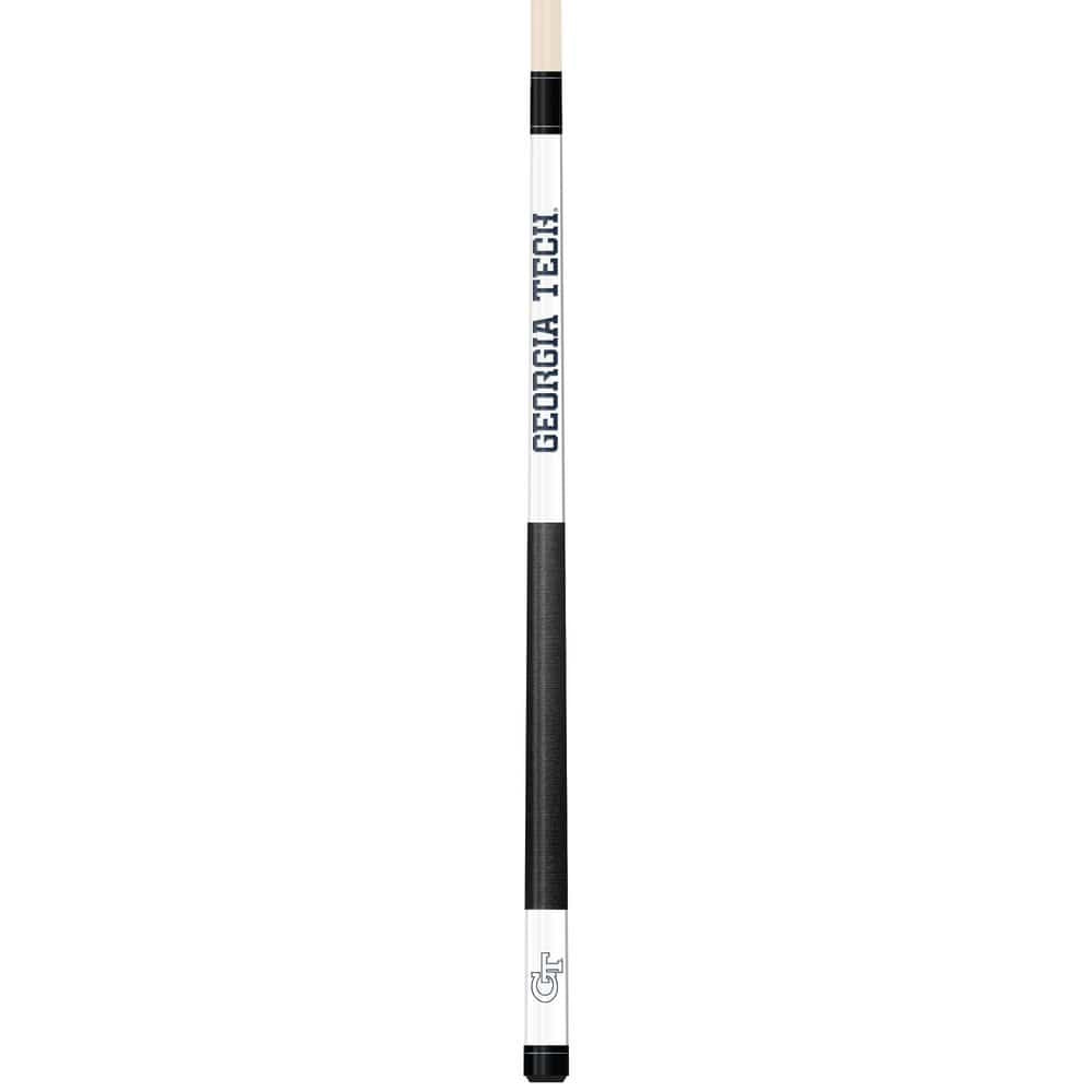 Wave7 - Georgia Tech White Laser Etched Cue - 1050GAT1 view 1
