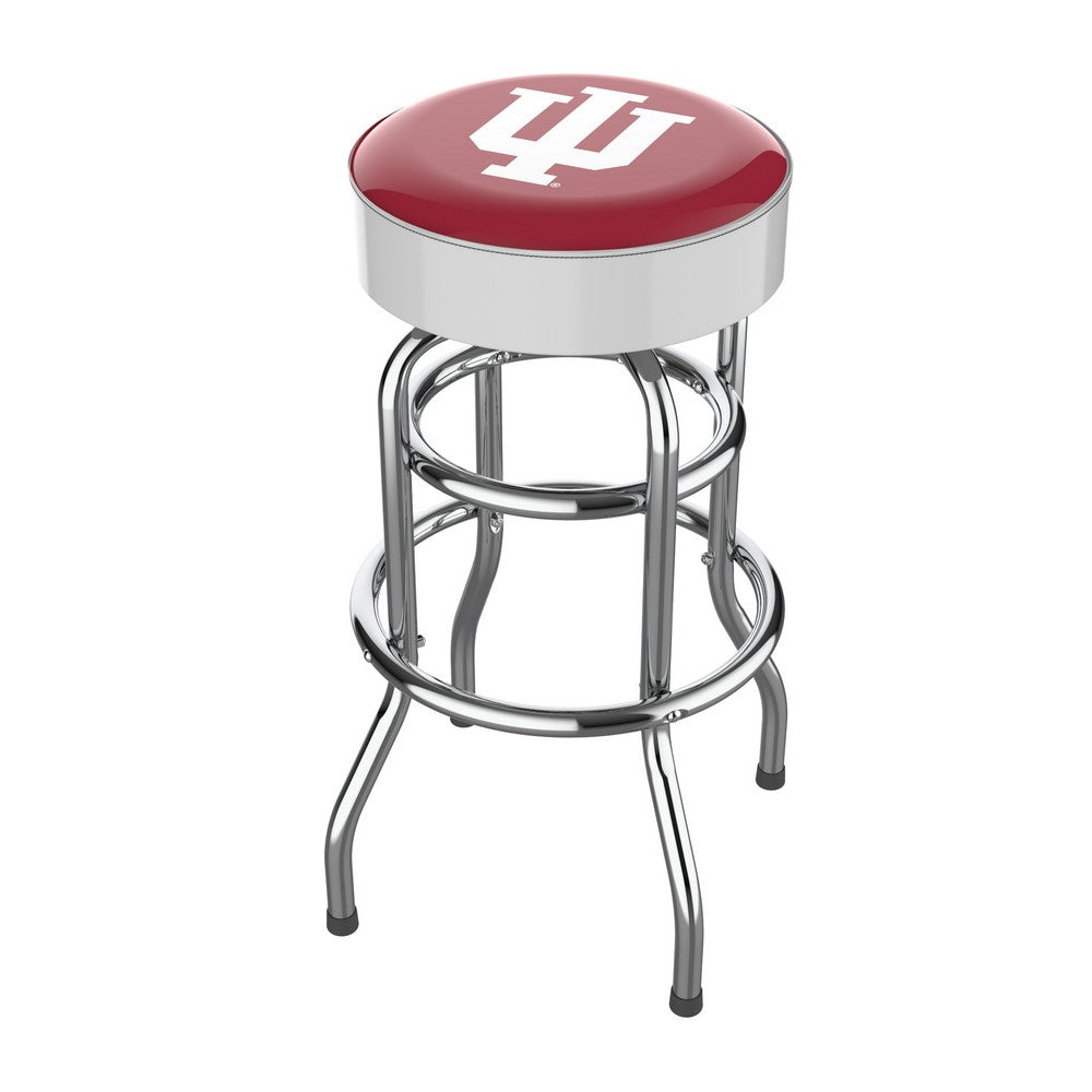 Wave7 - Indiana University Chrome Bar Stool - 4020IND1 view 1