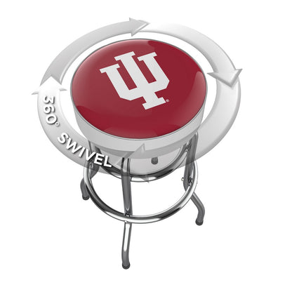 Wave7 - Indiana University Chrome Bar Stool - 4020IND1 view 2