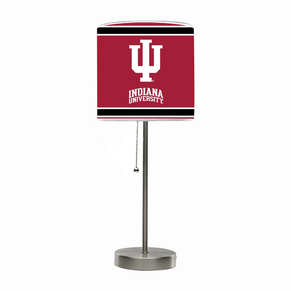 Wave7 - Indiana University Chrome Lamp with USB Port - 2020IND1 view 1