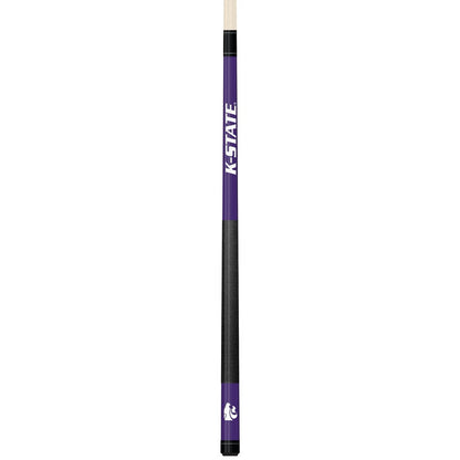 Wave7 - Kansas State University Colored Laser Etched Cue - 1060KSU1 view 1