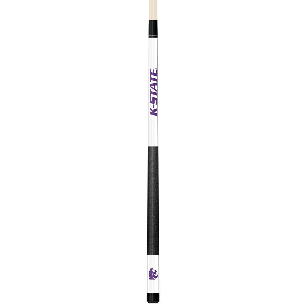 Wave7 - Kansas State University White Laser Etched Cue - 1050KSU1 view 1