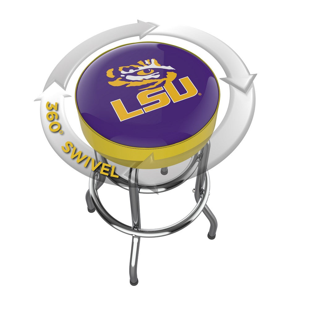 Wave7 - LSU Chrome Bar Stool - 4020LSU1 view 2