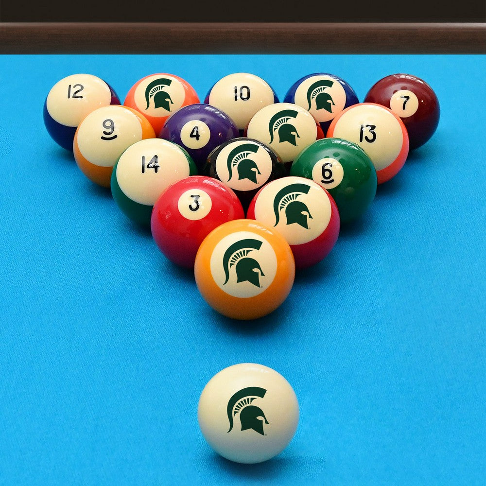 Wave7 - Michigan State University Billiard Ball Set - 1010MSU1 view 2