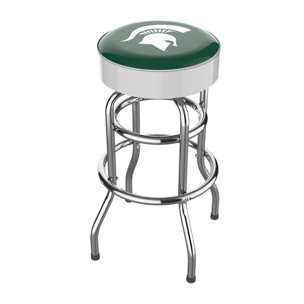 Wave7 - Michigan State University Chrome Bar Stool - 4020MSU1 view 1