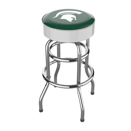 Wave7 - Michigan State University Chrome Bar Stool - 4020MSU1 view 1