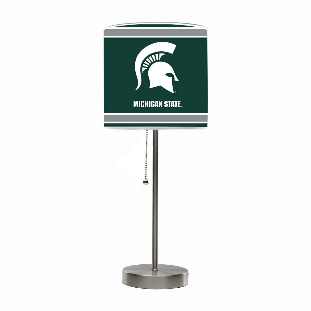 Wave7 - Michigan State University Chrome Lamp with USB Port - 2020MSU1 view 1