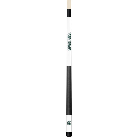 Wave7 - Michigan State University White Laser Etched Cue - 1050MSU1 view 1