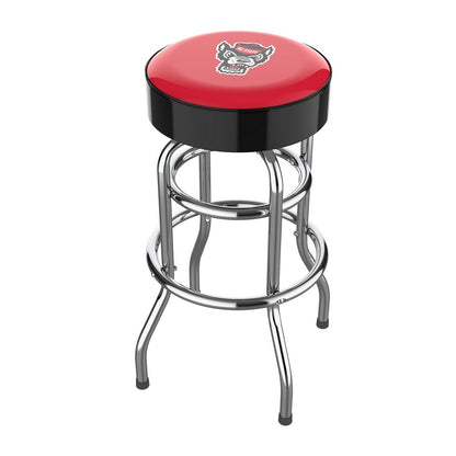 Wave7 - North Carolina State University Chrome Bar Stool - 4020NCS1 view 1
