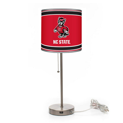 Wave7 - North Carolina State University Chrome Lamp with USB Port - 2020NCS1 view 1