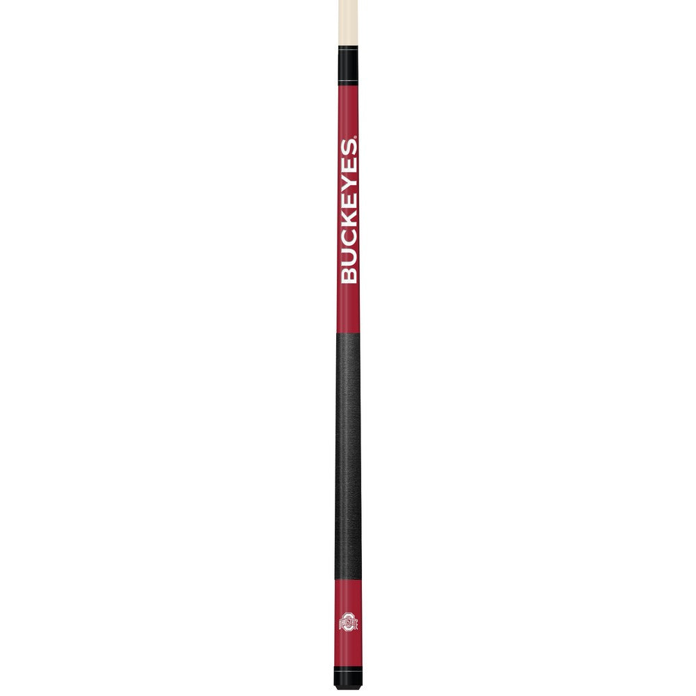 Wave7 - Ohio State University Colored Laser Etched Cue - 1060OSU1 view 1
