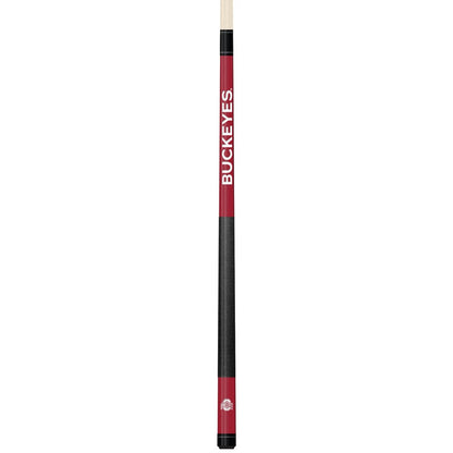 Wave7 - Ohio State University Colored Laser Etched Cue - 1060OSU1 view 1