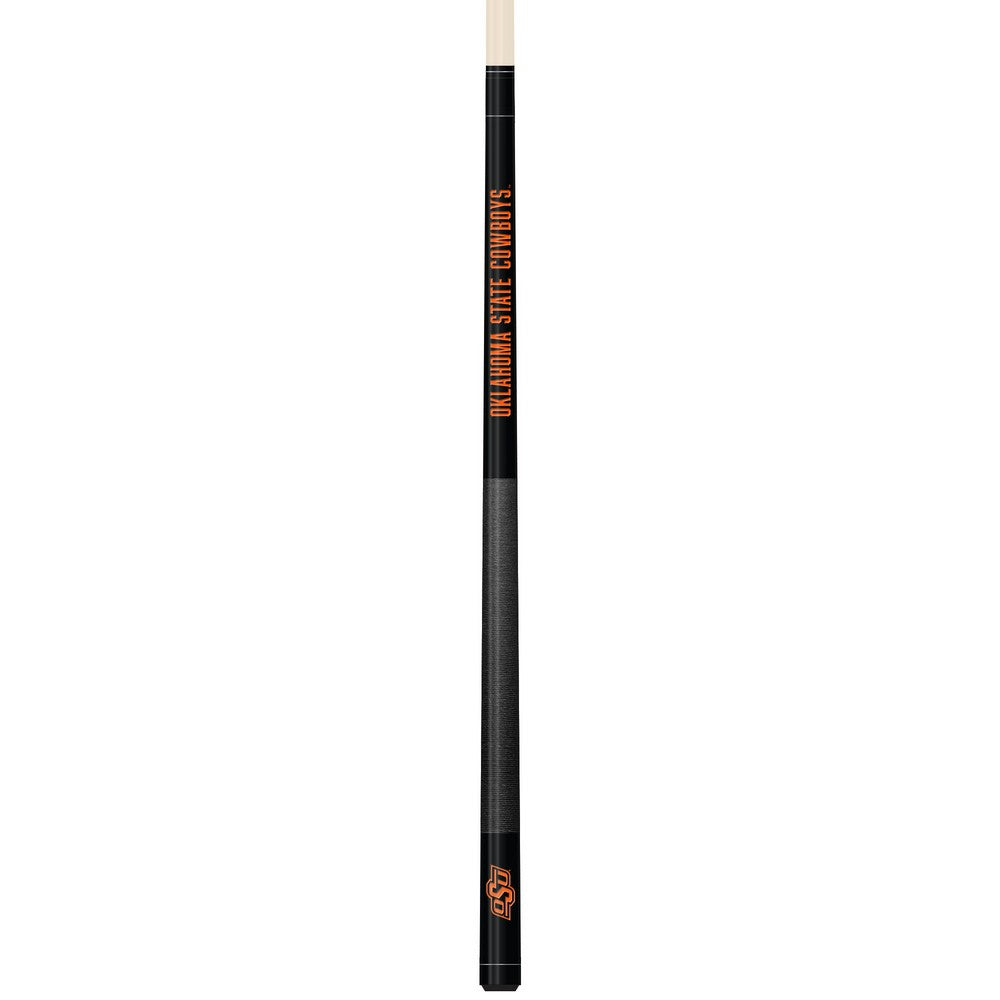Wave7 - Oklahoma State University Colored Laser Etched Cue - 1060OKS1 view 1
