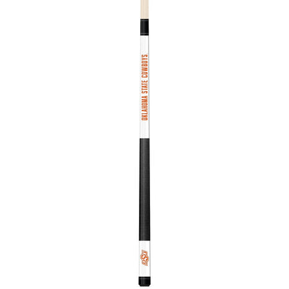 Wave7 - Oklahoma State University White Laser Etched Cue - 1050OKS1 view 1