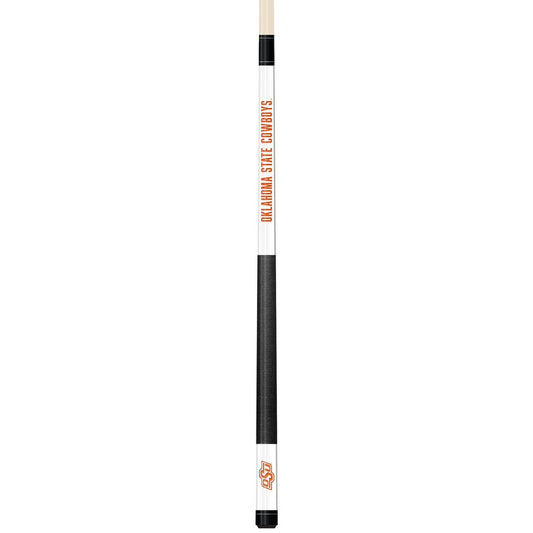 Wave7 - Oklahoma State University White Laser Etched Cue - 1050OKS1 view 1