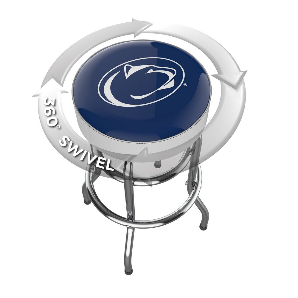 Wave7 - Penn State University Chrome Bar Stool - 4020PSU1 view 2